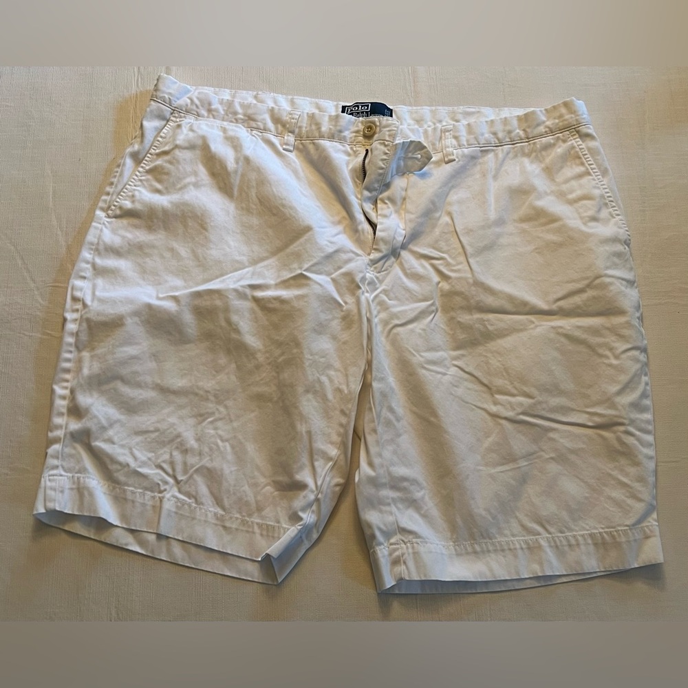 Polo Ralph Lauren Men’s White Cotton Chino Style Shorts